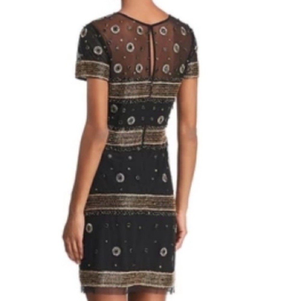 Aidan Mattox short sleeves sequins cocktail dress - Picture 8 of 12